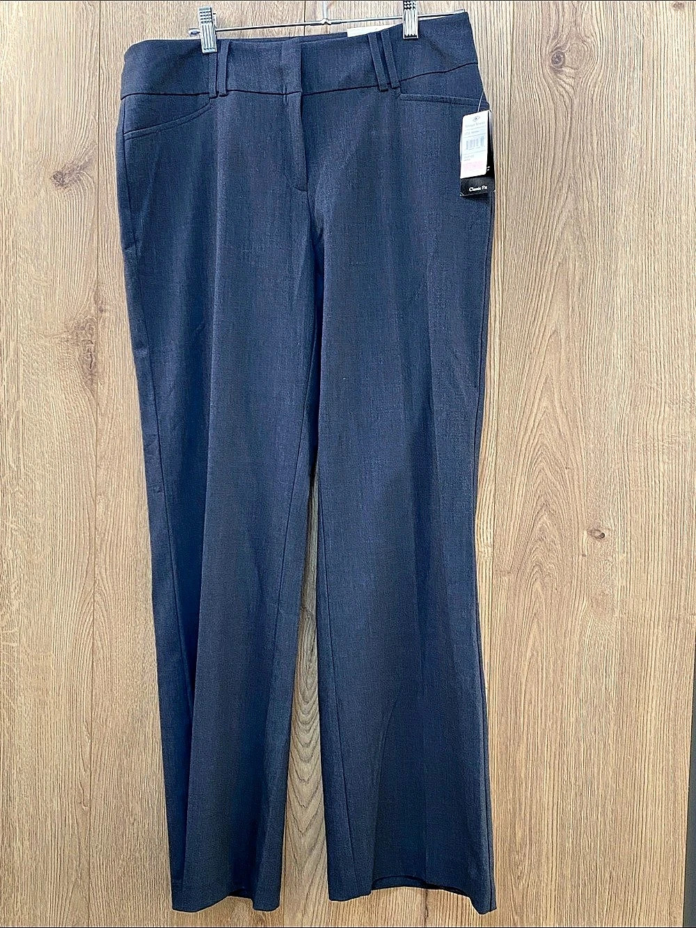 Studio Works Classic Fit Dress Pants Straight Leg Grey Size 10